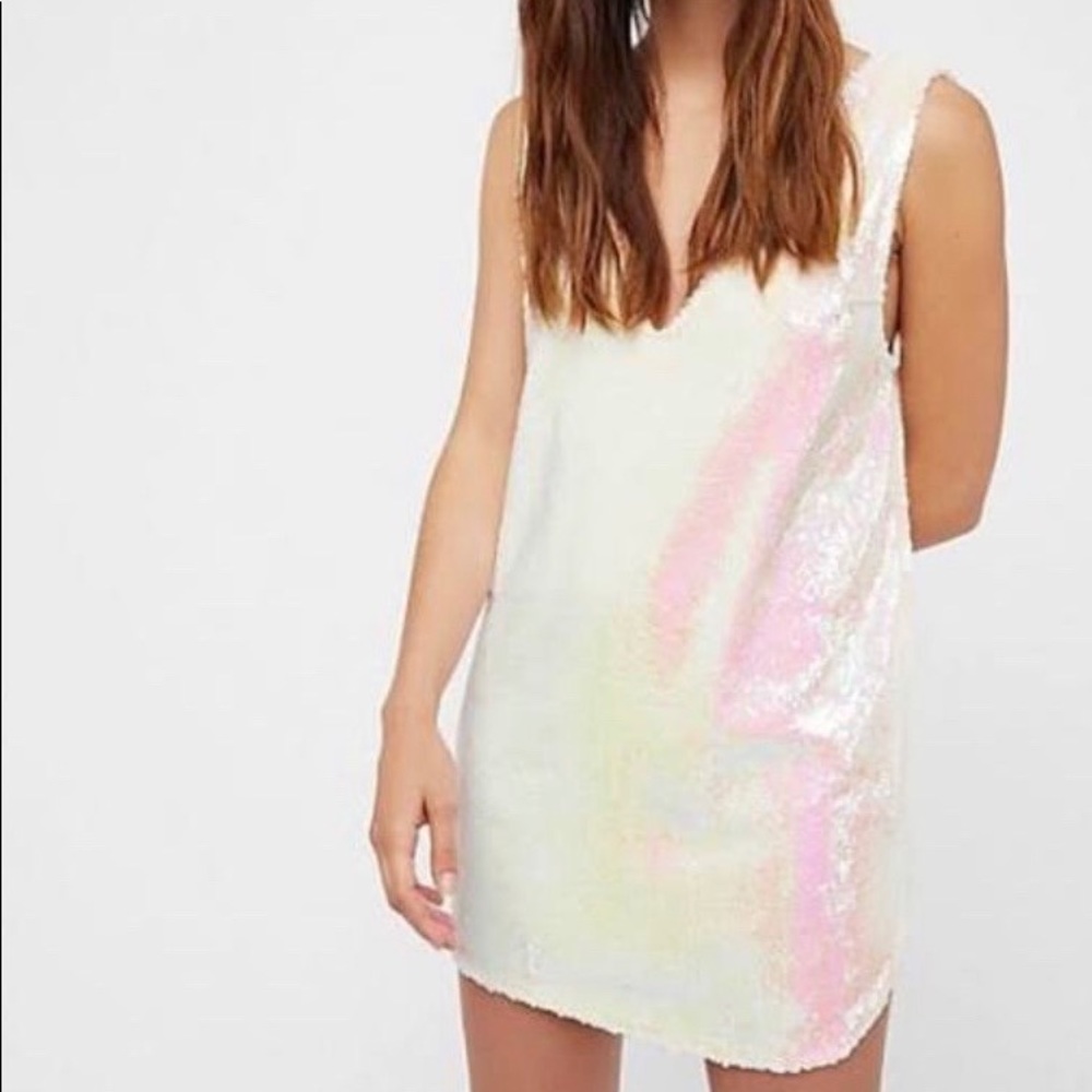 New w/tag Free People Pearl Sequin Shift dress